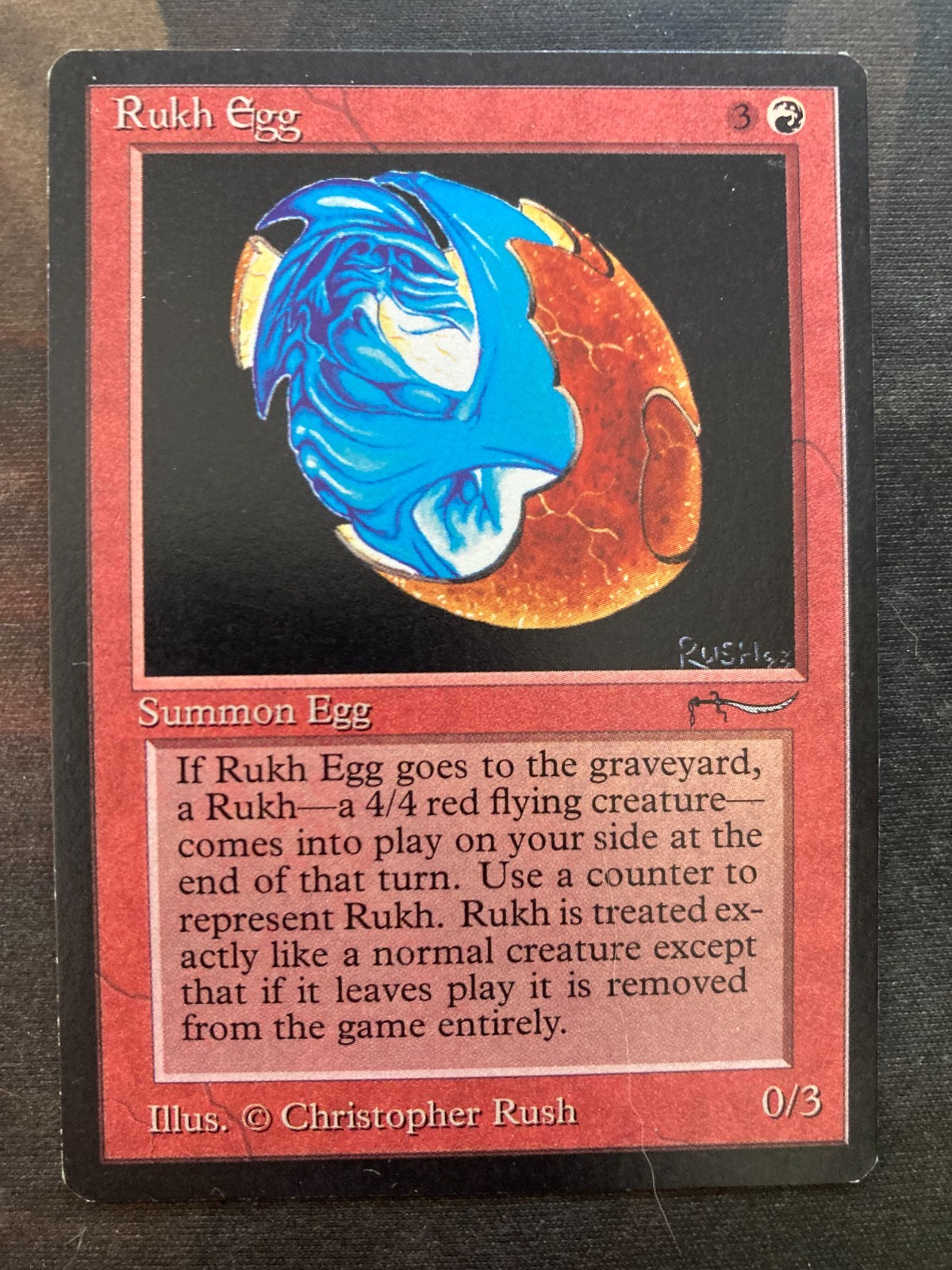 *** ARABIAN NIGHTS Rukh Egg (Dark) *** NM-Mint - DUTY FREE - MtG Magic