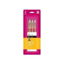 Sakura Pigma Micron Sketch Brush Black Ink 3/Pk Arts Craft Calligraphy Writing