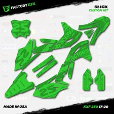 Greenout Slick Racing Graphics Kit fits 17-20 Kawasaki KXF250 Kxf 250 Decals