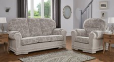 Oatmeal Fabric Material 3 Seater 2 Seater Sofa Suite MARIANNA 32