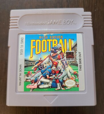 Vintage 1990 Nintendo Game Boy Play Action Football Cartridge Original  Owner