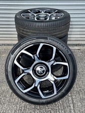 22" ROLLS ROYCE CULLINAN black badge alloy wheels continental tyres genuine