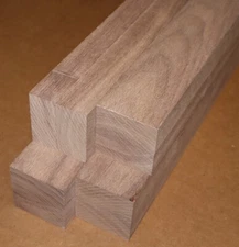 Pack of 4, Walnut Wood 2" x 2" x 45" Lumber, Square Turning Blank