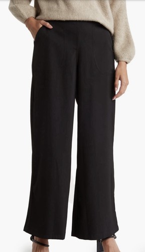 Max Studio Twill Easy Wide Leg Trouser