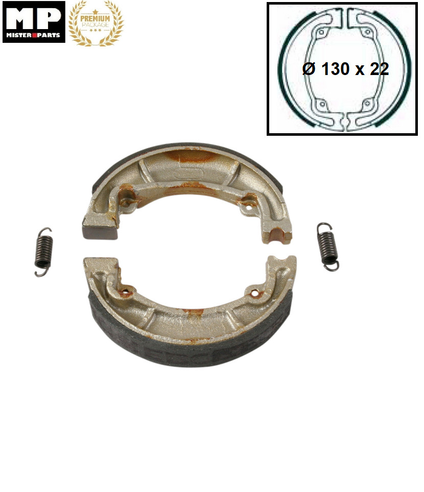 Mâchoires de frein Honda CR 125 R 1983-1985 en aluminium tambour arrière