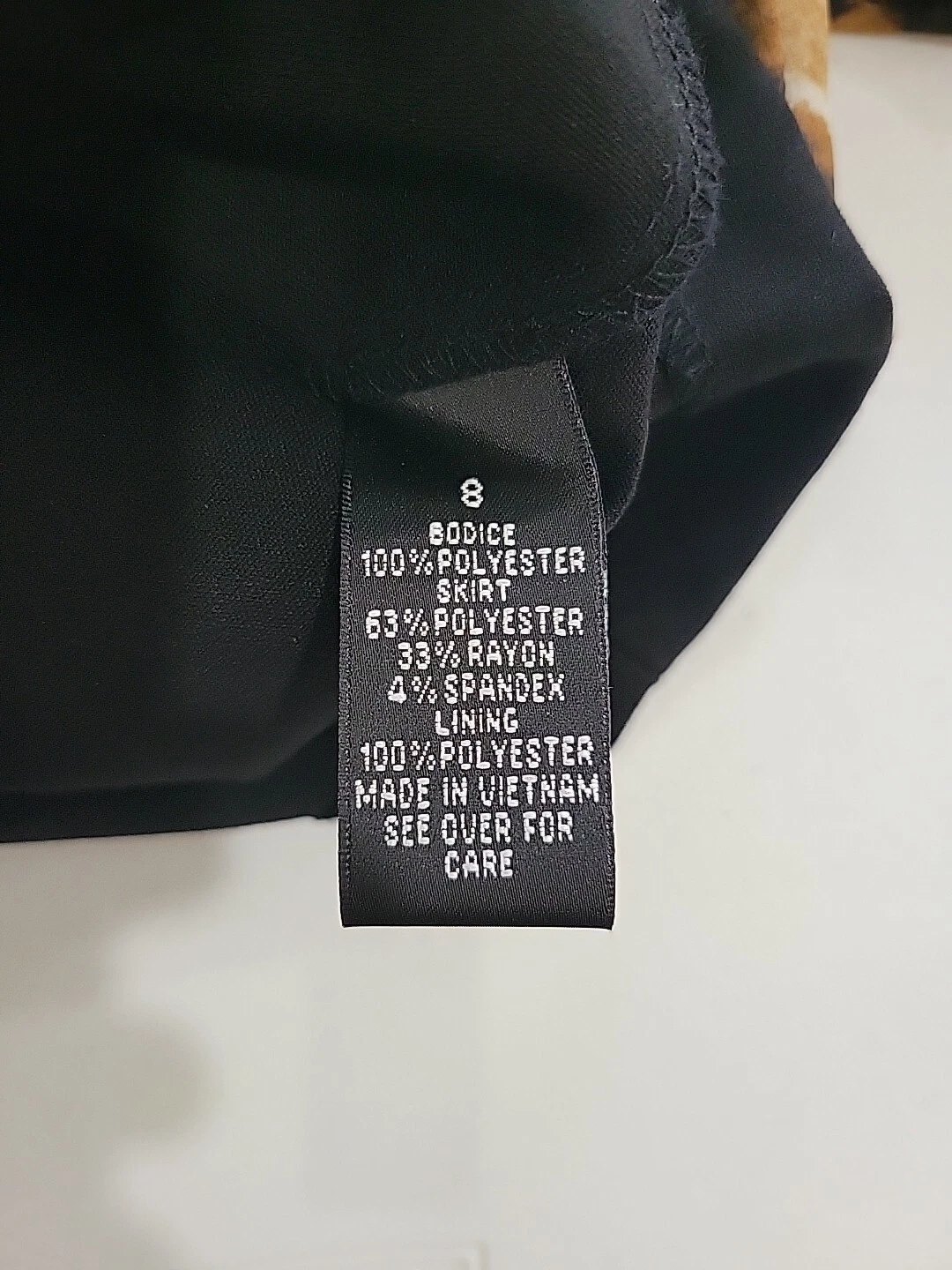 Abito Alyx nero gonna colore leppard top taglia 8 maniche ad aletta