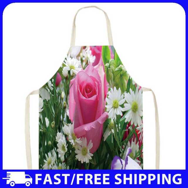 Flowers Printed Kitchen Cooking Aprons
