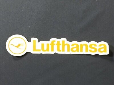 Deutsche Lufthansa Travel Flight Logo Airline Luggage Label Decal STICKER #4405