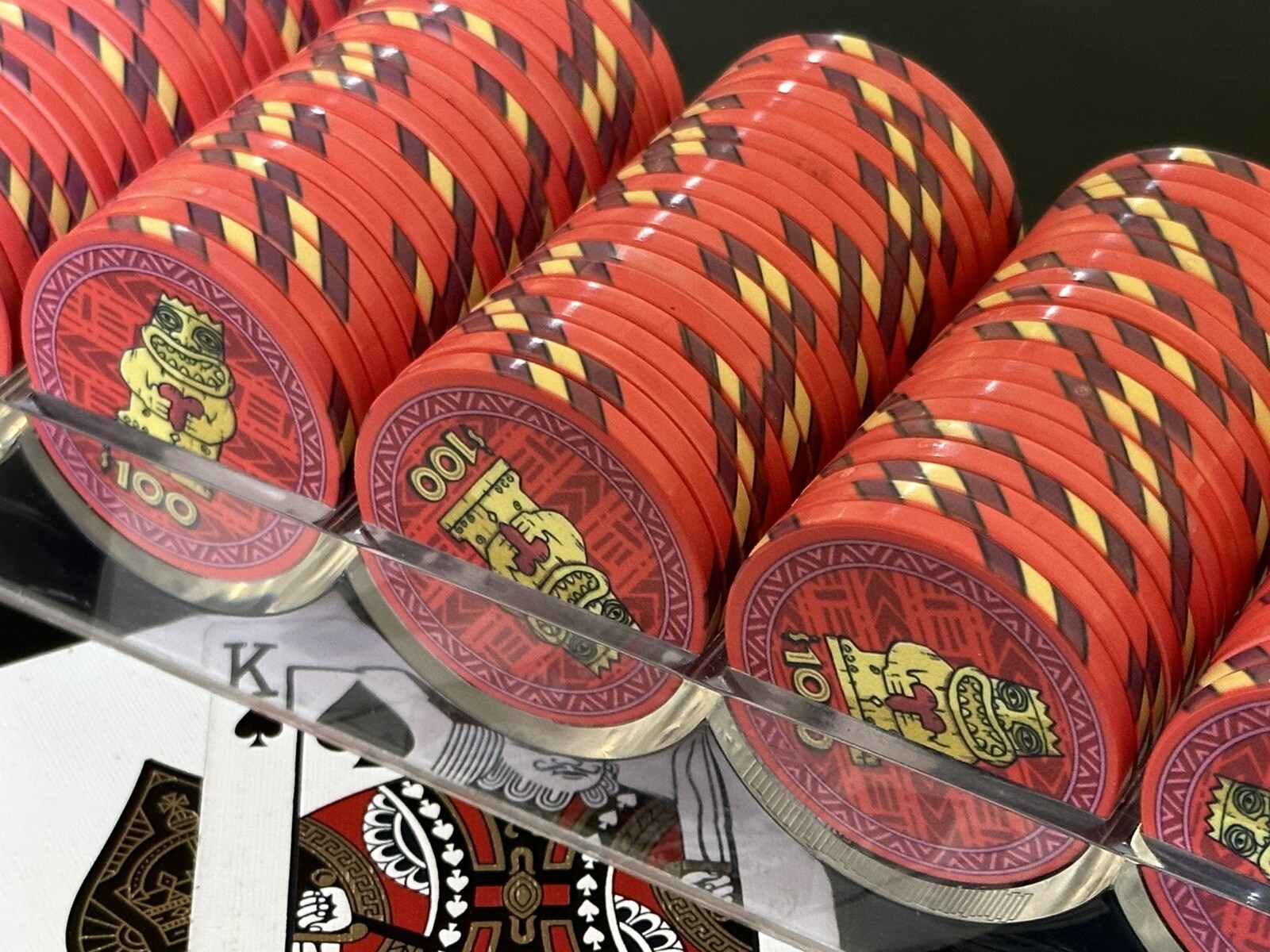 1000 Tiki King Poker Chips eBay