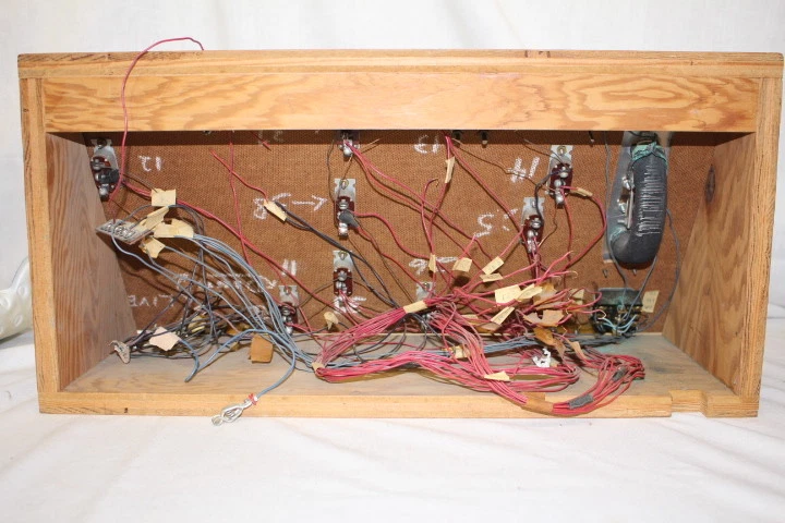 Handmade Wood Traintrack Control Panel Manostat Throttle Voltmeter Steampunk - Image 2 of 4