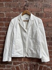 Vintage Martin Margiela Mm6 Women’s Jacket. White Cotton/elastane, Sz 42, Italy