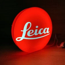 Leica Logo Light Box 3D Printed USB LED Lamp Neon Sign For Camera Display 7 Inch