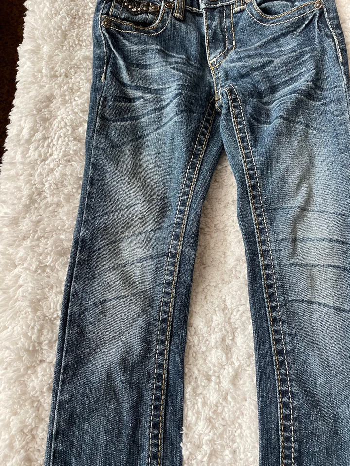 Niñas Talla Jeans 4 peticiones. Gran par Foto 4 de 4
