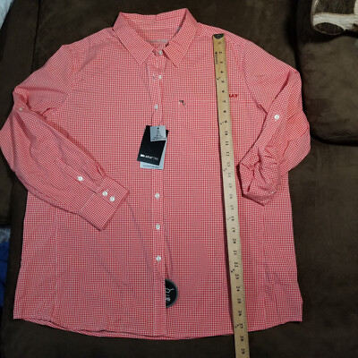 NWT ARIAT VENTEK BUTTON UP SHIRT WITH SUNGLASS MICROFIBER CLEANER CAPED ROLL TAB