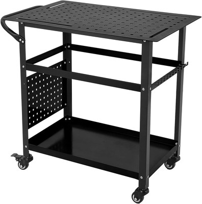 Welding Cart 36'' x 24'' Welding Table Top Double Layer Table 1200lb Workbench