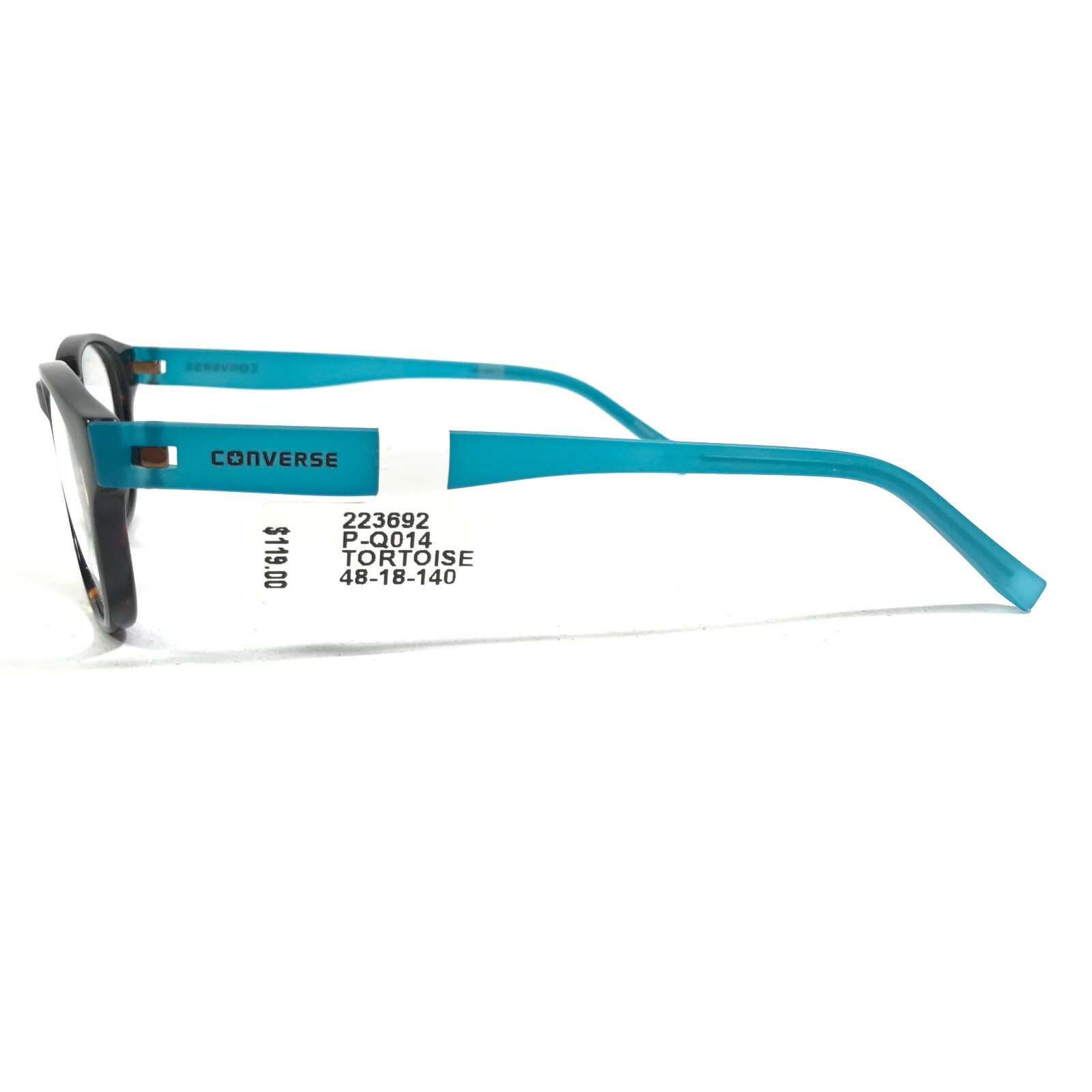 Converse Kids Eyeglasses Frames Q014 UF TORTOISE Brown Tortoise Blue 48-18-140 thumbnail 6