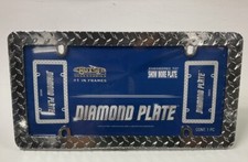 Cruiser 30830 Universal Diamond Plate License Plate Frame - Chrome
