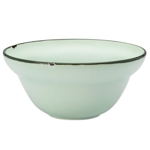 2xOneida Luzerne Tin Tin by 1880 Hospitality Porcelain Rice/Soup Bowl 5" - Green - Afbeelding 1 van 6