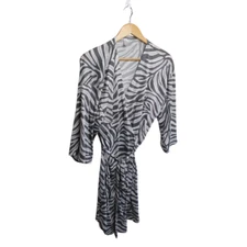 Flora Short Robe XL Animal Print with Belt