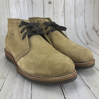 中古 CHIPPEWA KHAKI SUEDE CHUKKA BOOTS Cheaney Thetford Women's Green Eco Buck Suede Chukka Boots 靴