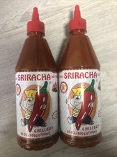 2Bottles 28 Oz. Chili Boy Sriracha Hot Sauce Delicious Chili Boy, Natural Color