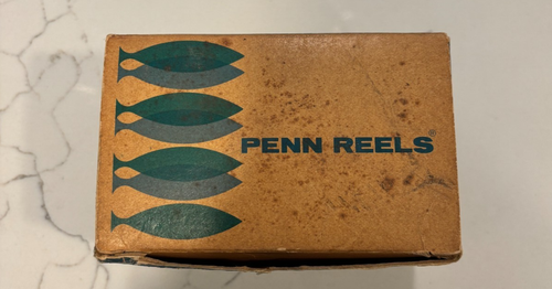 PENN SEA SCAMP MODEL 78 SALTWATER REEL WITH CATALOG & WRENCH/ WONDERFUL COLORS - Picture 4 of 8