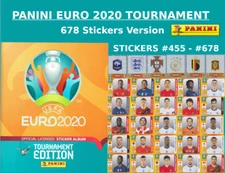 Panini UEFA EURO 2020 TOURNAMENT STICKERS - #455 - #678 - BUY 1, GET 1 FREE.