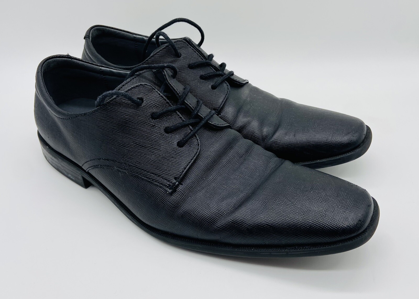 *LOT* Calvin Klein Men's Black Lace Up & Dark Brown Buckle Strap Dress Shoes; 10 thumbnail 2