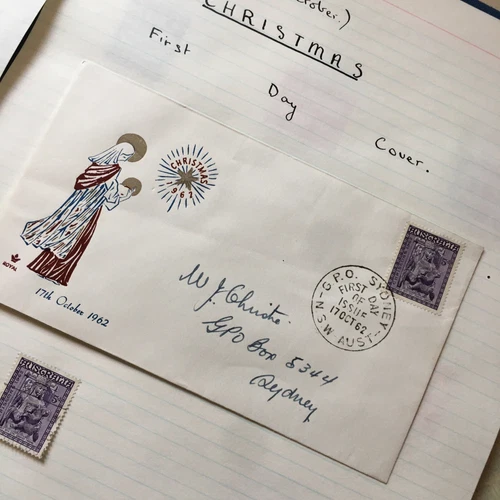 Australia First Day Cover FDC 1962 Christmas Sidney ￼ Pmk