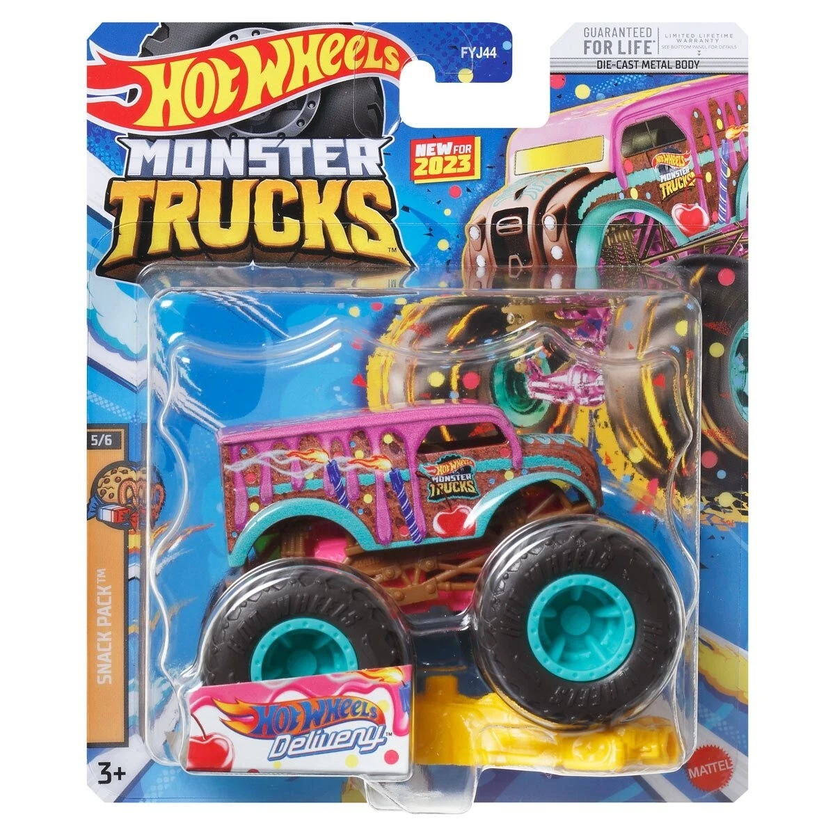 Hot Wheels Monster Trucks Delivery New Release 2023 Snack Pack 5/6