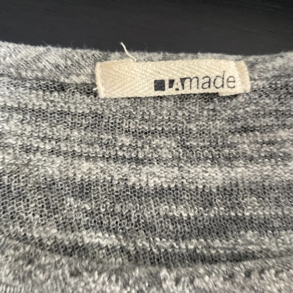 Camisa Top Mujer LA Made Gris Manga Larga Talla Xs Foto 3 de 4