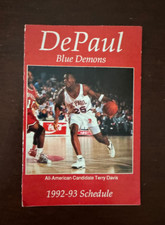 Baloncesto DePaul Blue Demons 1992-93 - calendario de bolsillo / calendario - Coca-Cola
