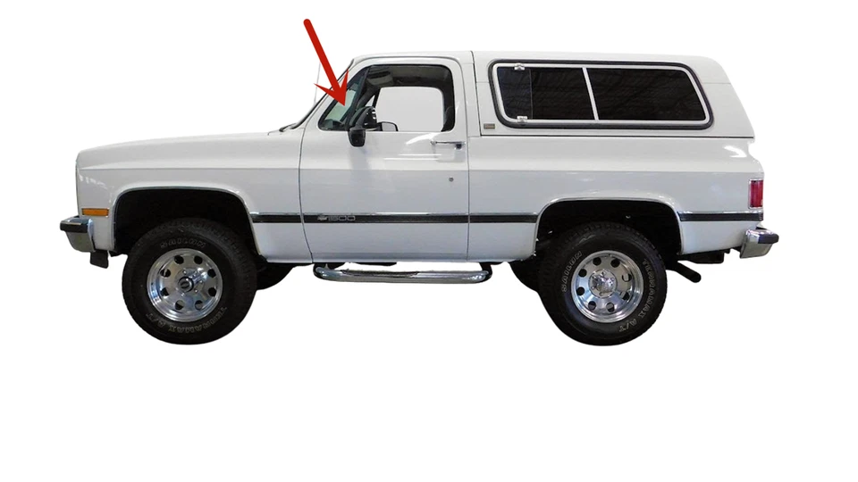 Fits Chevrolet Pickup Blazer Suburban Kodiak Driver Left Front Vent Window Glass Foto 3 de 4