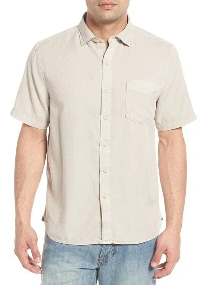 Tommy Bahama Dobby Dylan Sport Shirt in Morel Size XXL NWT