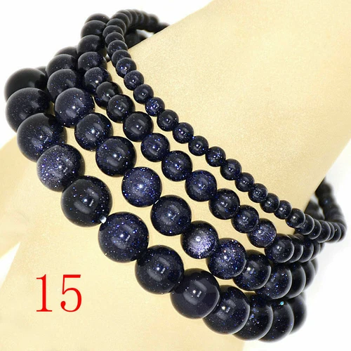 Natural 6/8/10/12mm Multicolor Gemstone Round Beads Stretch Bracelet 7.5" AAA - Picture 16 of 42