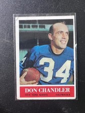 1964 PHILADELPHIA FOOTBALL SET-BREAK #115 DON CHANDLER
