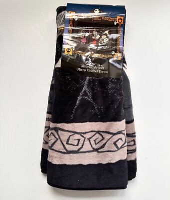 Vintage Nightmare Before Christmas Luxury Micro Raschel Blanket 50 x60 Throw  