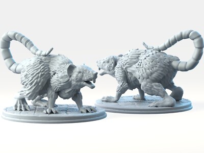 Dungeons & Dragons - HD Resin Print - Druid Wildshape - Small Beast - Giant Rat