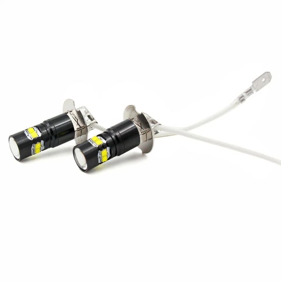 Alla Lighting H3 LED Fog Light Bulb Lamp Hummer,6000K Xenon White Replacement - Image 3 of 4