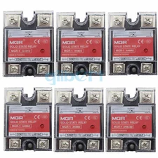 AC-AC SSR 10-100A 70-280VAC In to 24-480VAC Out Single Phase Solid State Relay