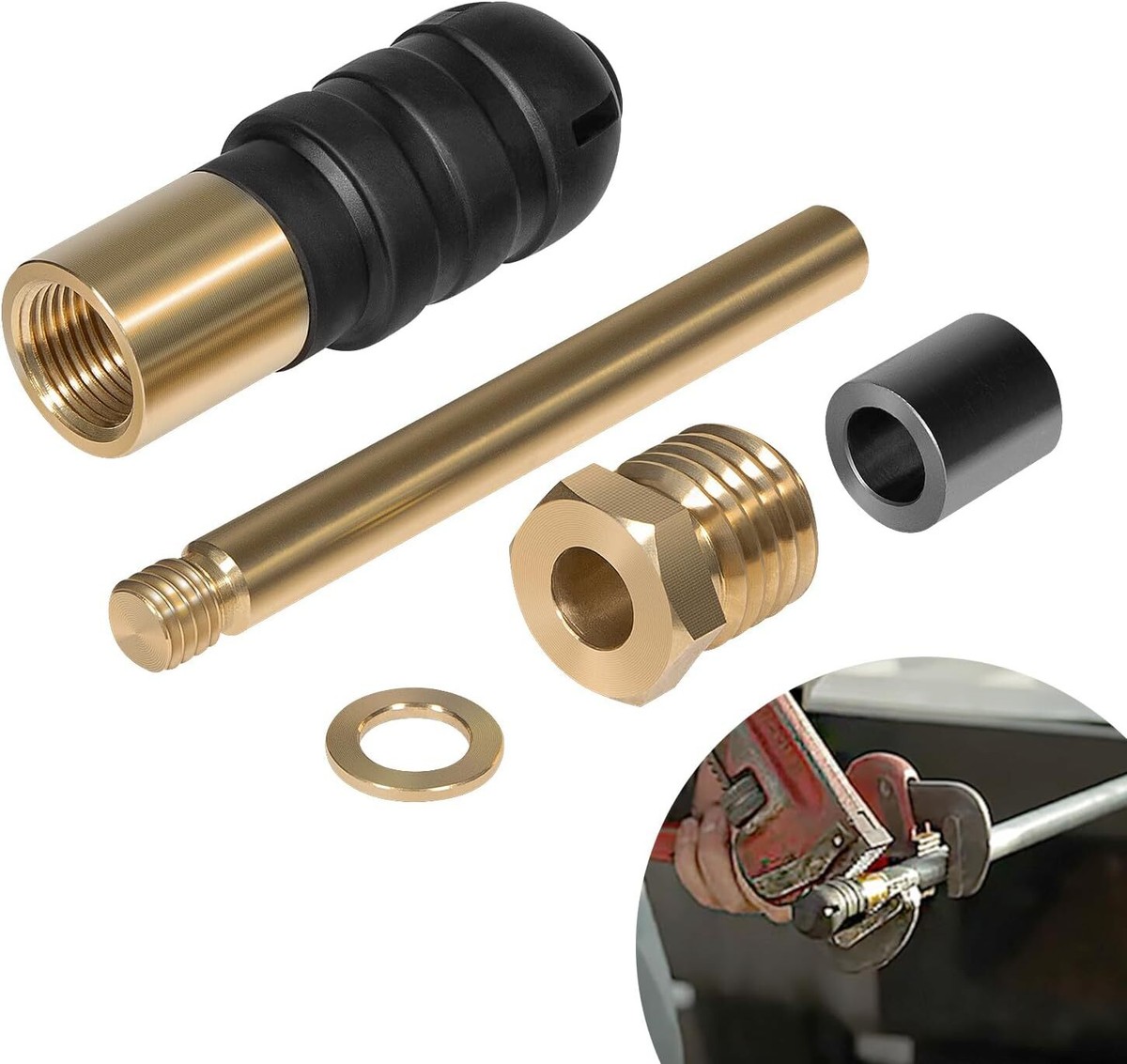 RK-Y34 Repair Kit For Woodford Iowa Y34 Yard Hydrant – Includes Brass Rod Stem, Plunger, Packing, Washer, Nut