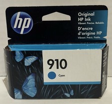 HP 910 Cyan Original OEM Ink Cartridge 315 pages 3YL58AN Option 140 Exp. 10/2022