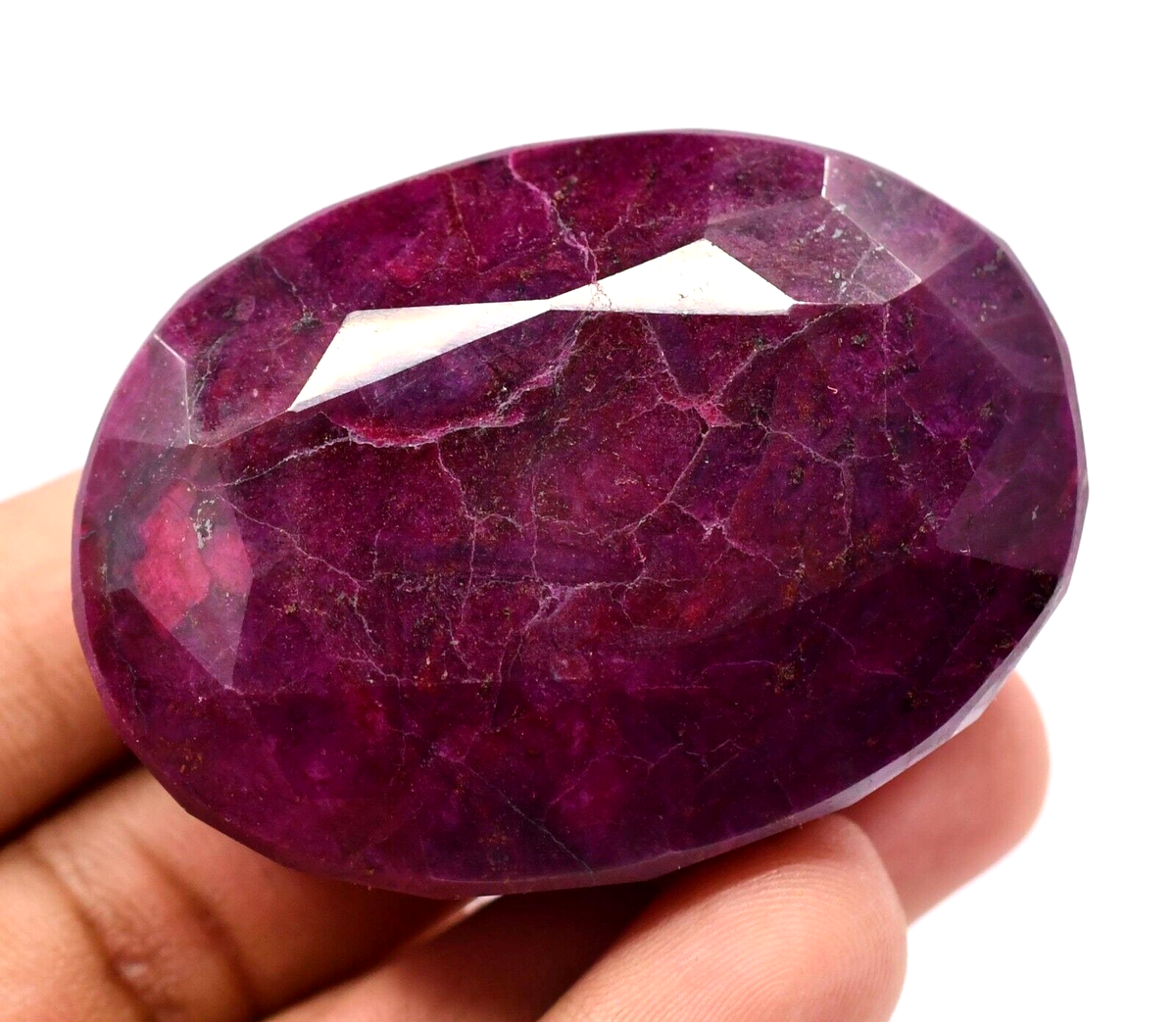 555.5 CT Natural Huge Red Ruby Certified Museum Size Treated Oval