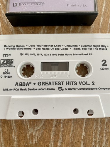 ABBA Greatest Hits VOL. 2 Cassette Tape 1979 Polar Music - Picture 5 of 9