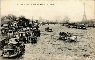Old postcard Paris 16th Le Point du Jour Les Concerts (66218)