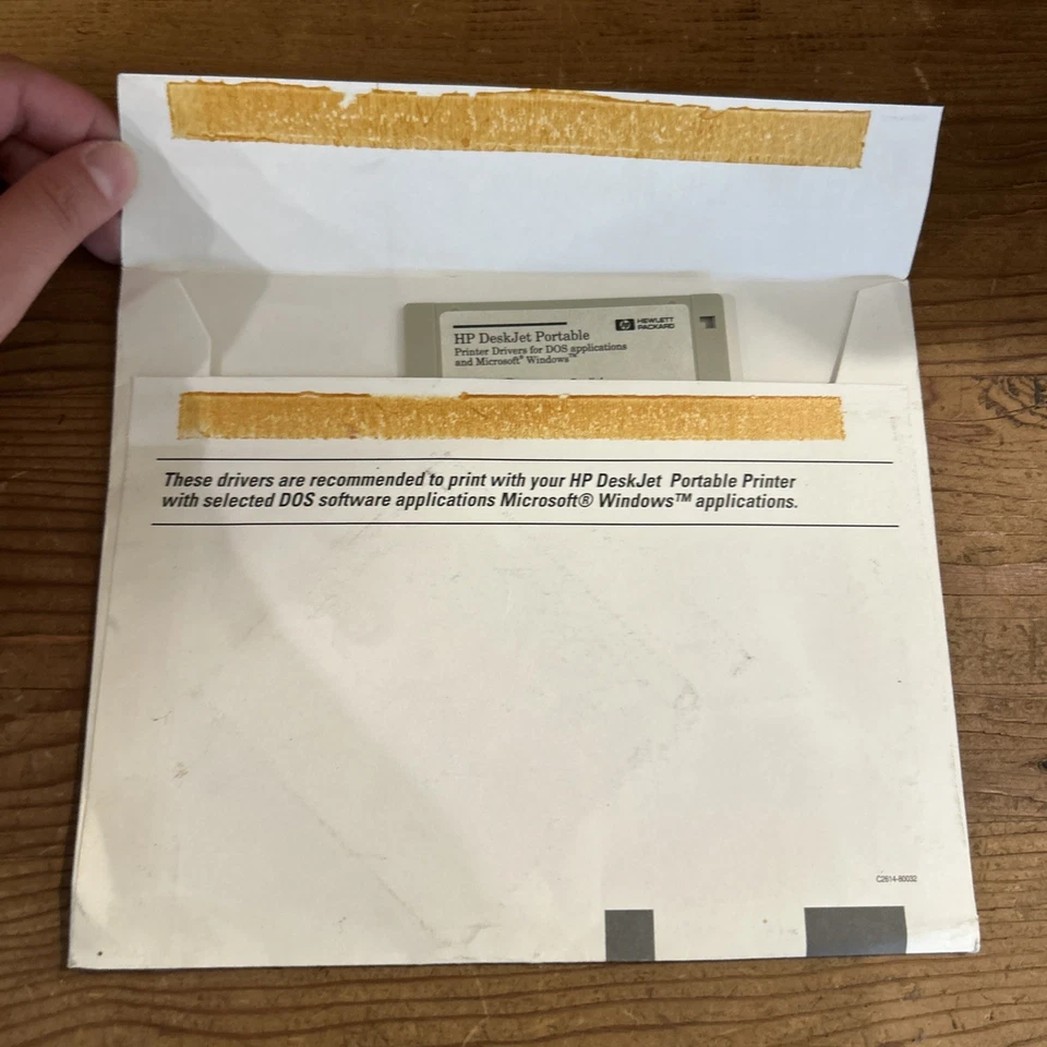 HP DeskJet Portable Printer Software for DOS Applications with Installation Disk - Image 3 of 4