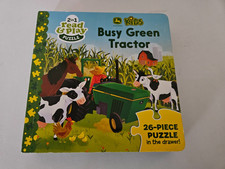 JOHN DEERE KIDS BUSY GREEN TRACTO N 1 READY & PLAY PUZZLE BOOK BRAND NEW