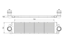 VALEO Ladeluftkühler 818272 Aluminium für VW TRANSPORTER T5 Bus 7HB 7HJ 7EB 7EJ