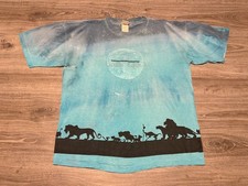 Vintage 90s Disney's The Lion King Movie AOP Tie Dye T-Shirt Adult Large Animal