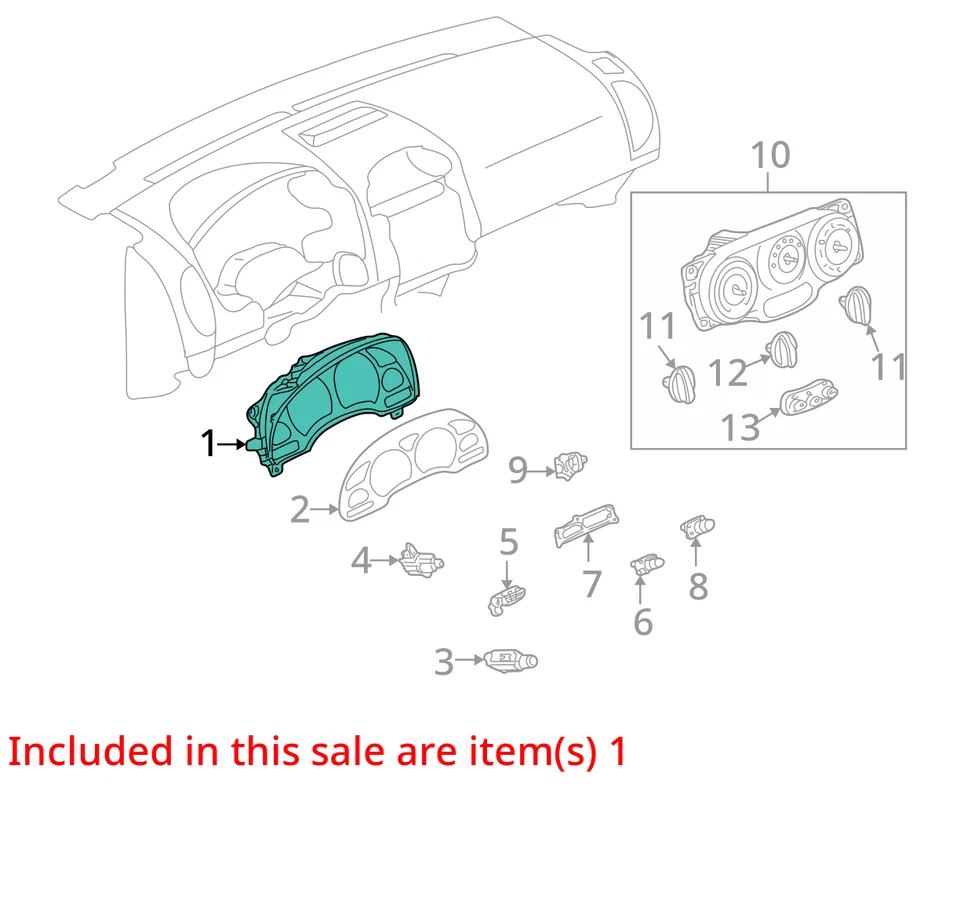 Cuadro de instrumentos velocímetro Saturn Vue 2002-2003 medidores REFZP Foto 3 de 4